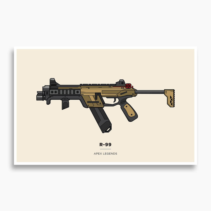 Apex Legends - R-99 Illustration Poster