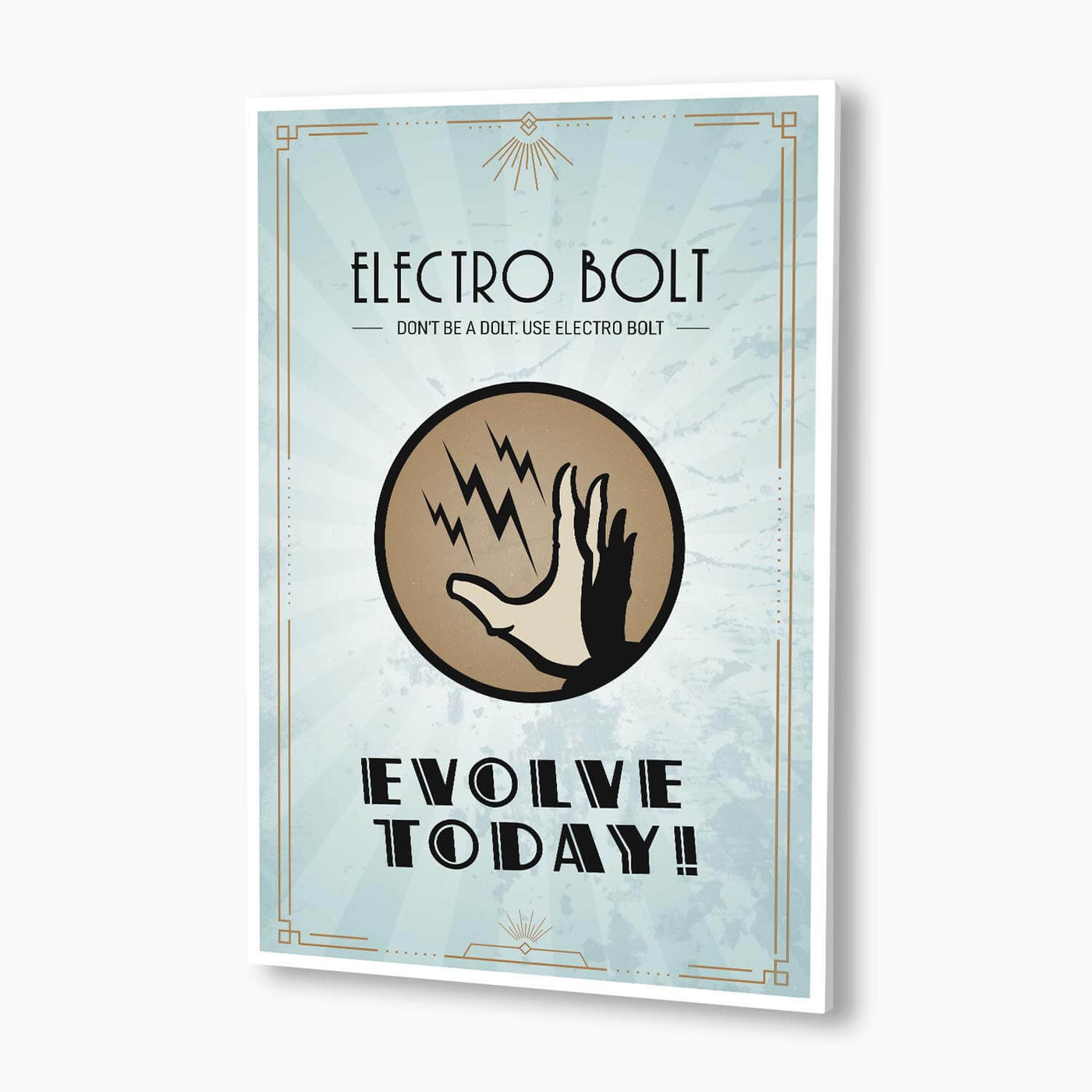 Bioshock - Electrobolt Plasmid Poster; Gaming Artwork