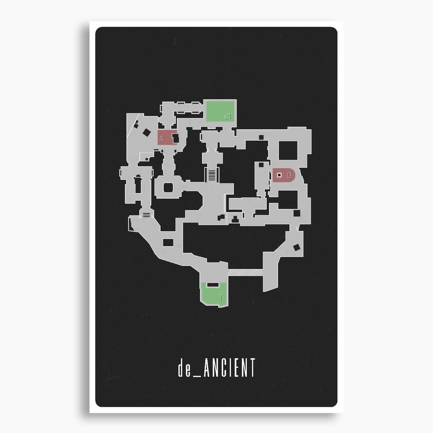 Counter-Strike: Global Offensive - de_Ancient Map Poster