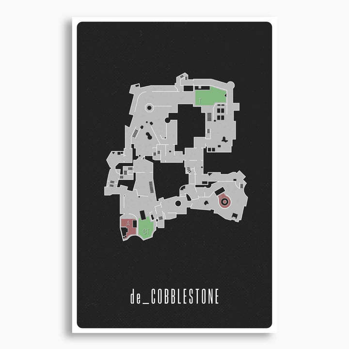 Counter-Strike: Global Offensive - de_Cobblestone Map Poster