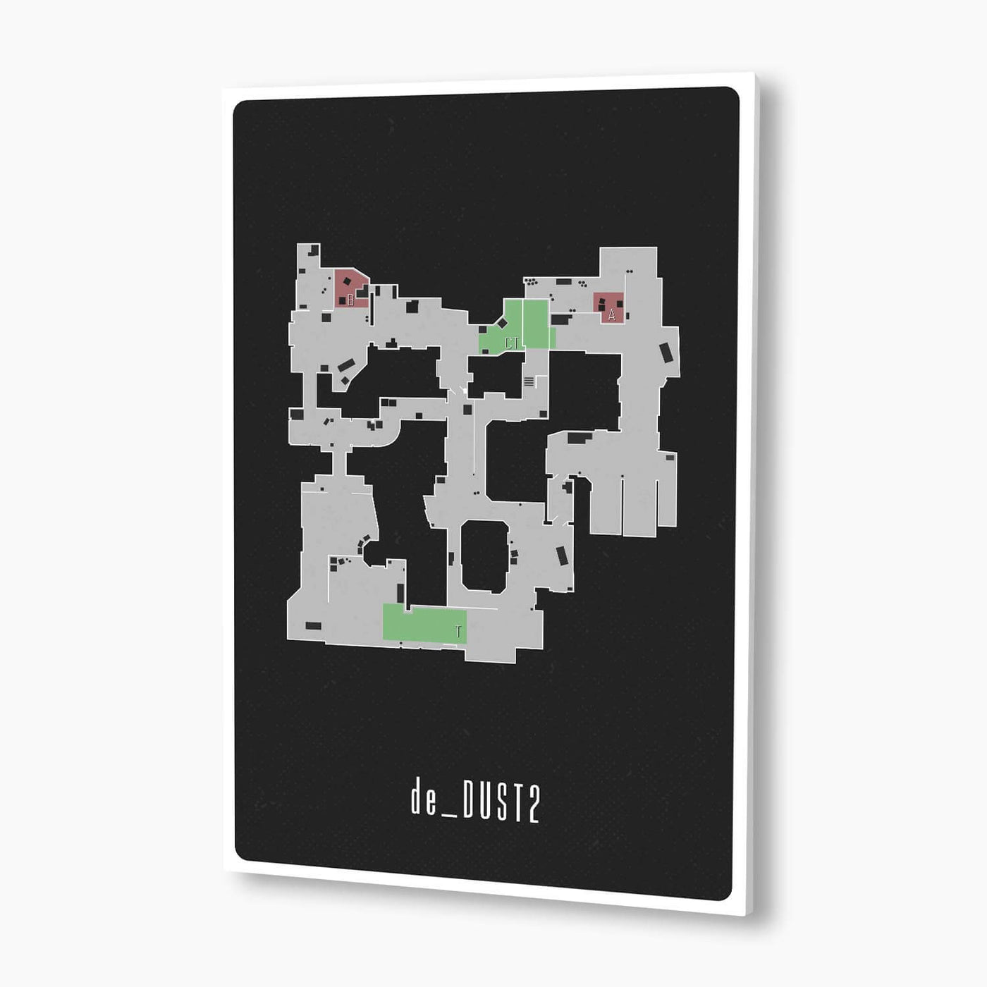 Counter-Strike: Global Offensive - de_Dust2 Map Poster