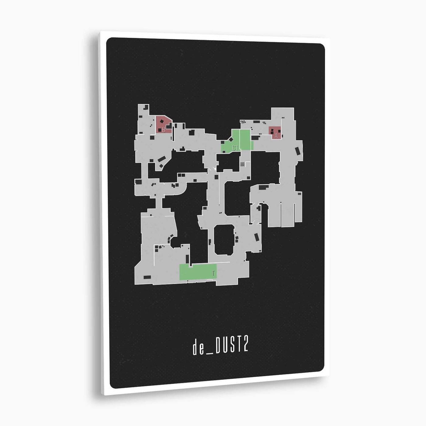Counter-Strike: Global Offensive - de_Dust2 Map Poster