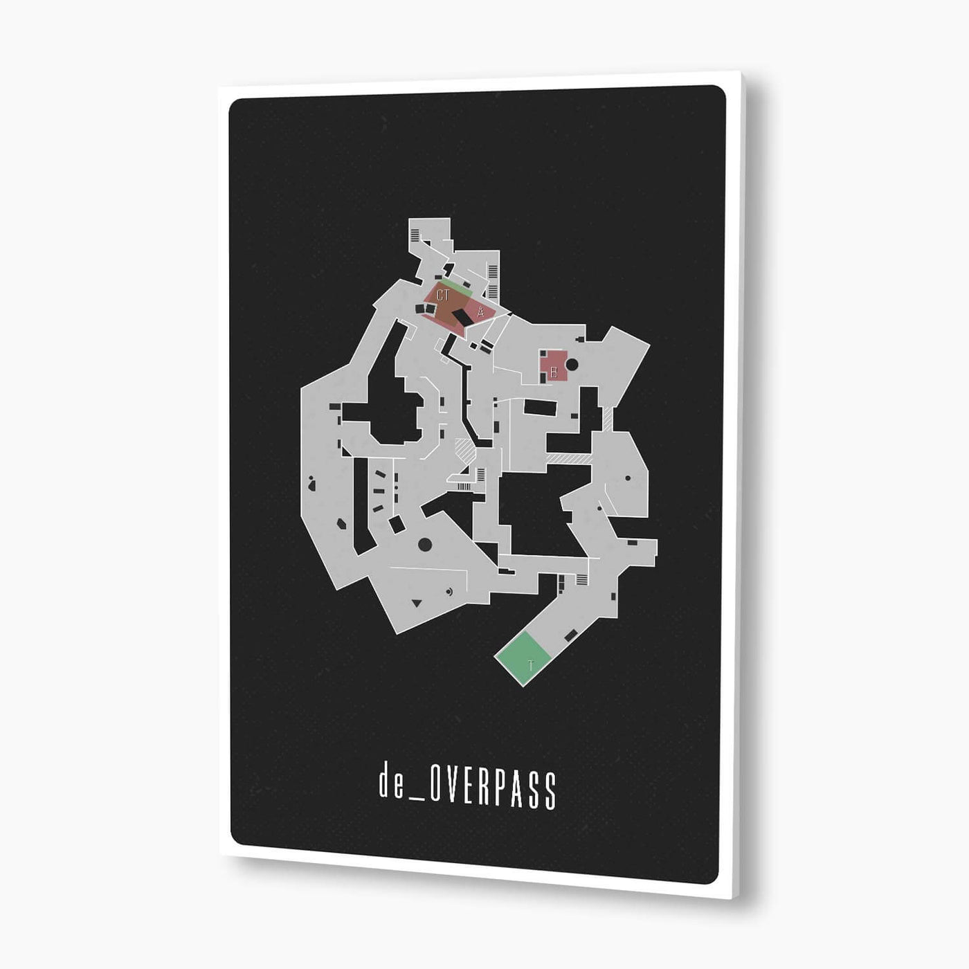Counter-Strike: Global Offensive - de_Overpass Map Poster