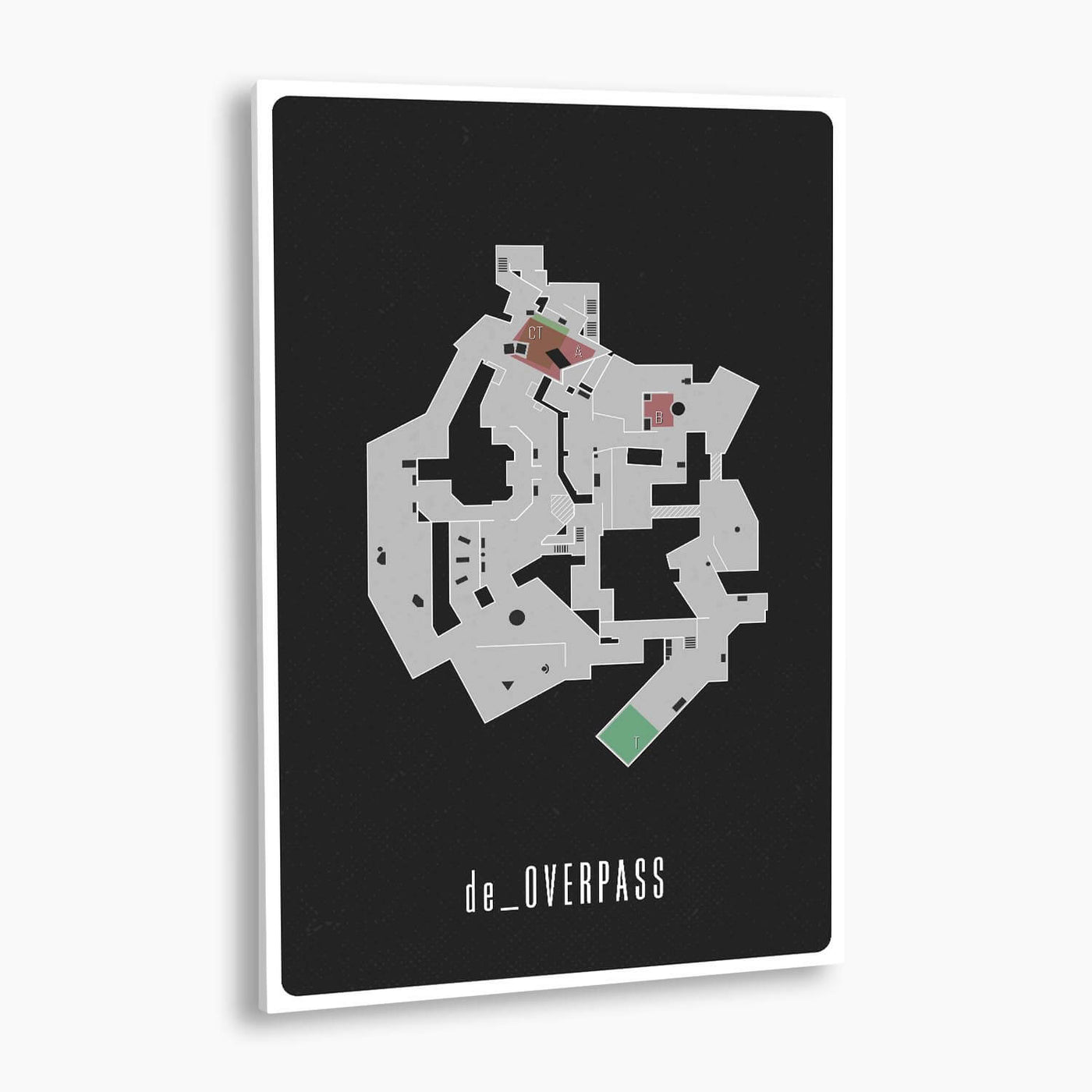 Counter-Strike: Global Offensive - de_Overpass Map Poster
