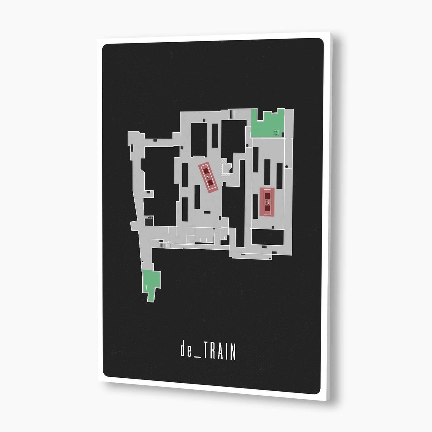 Counter-Strike: Global Offensive - de_Train Map Poster