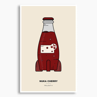 Fallout - Nuka Cherry Vector Illustration; Gaming Artwork
