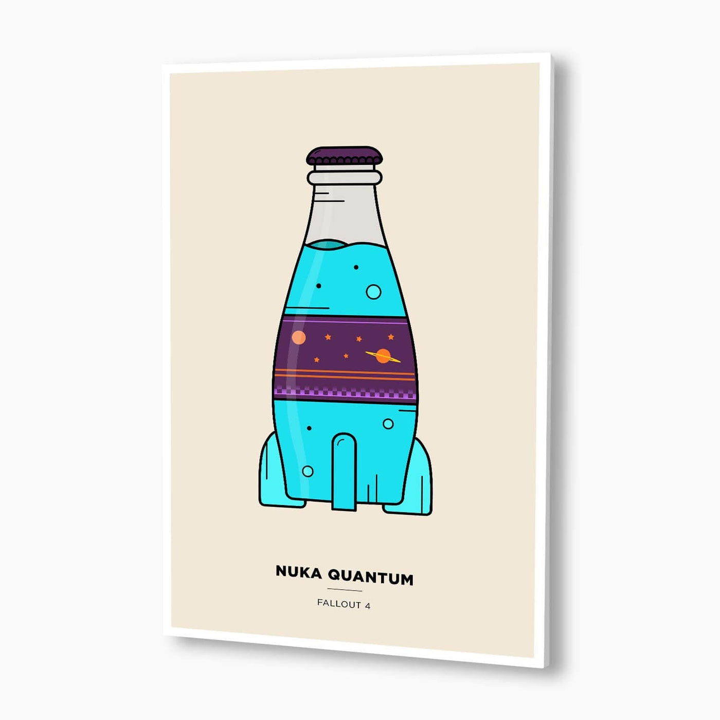 Fallout - Nuka Quantum Vector Illustration; Gaming Artwork