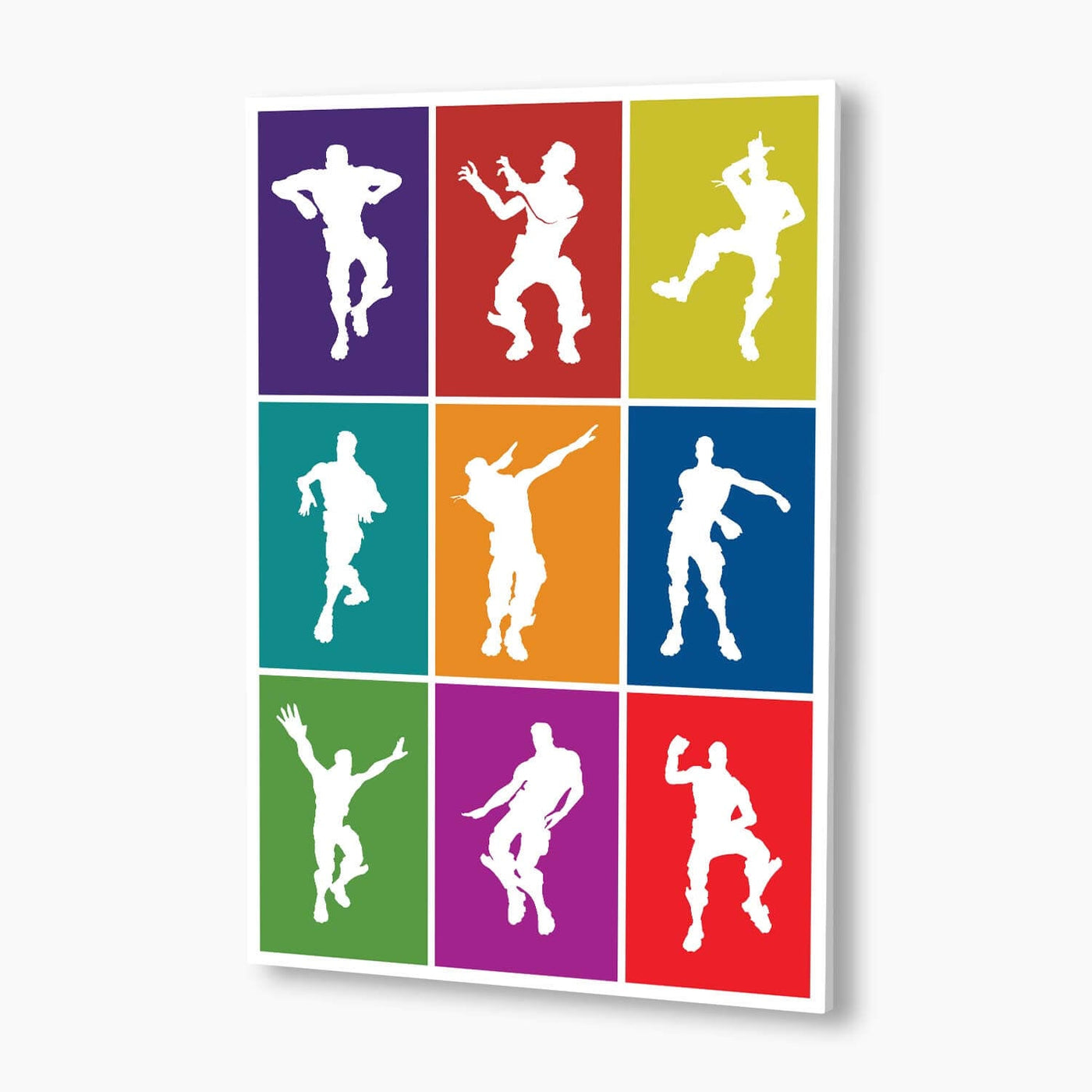 Pop Art Dances Vector Illustration Poster; Gaming Artwork