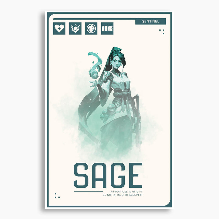 Valorant Agents - Sage Poster