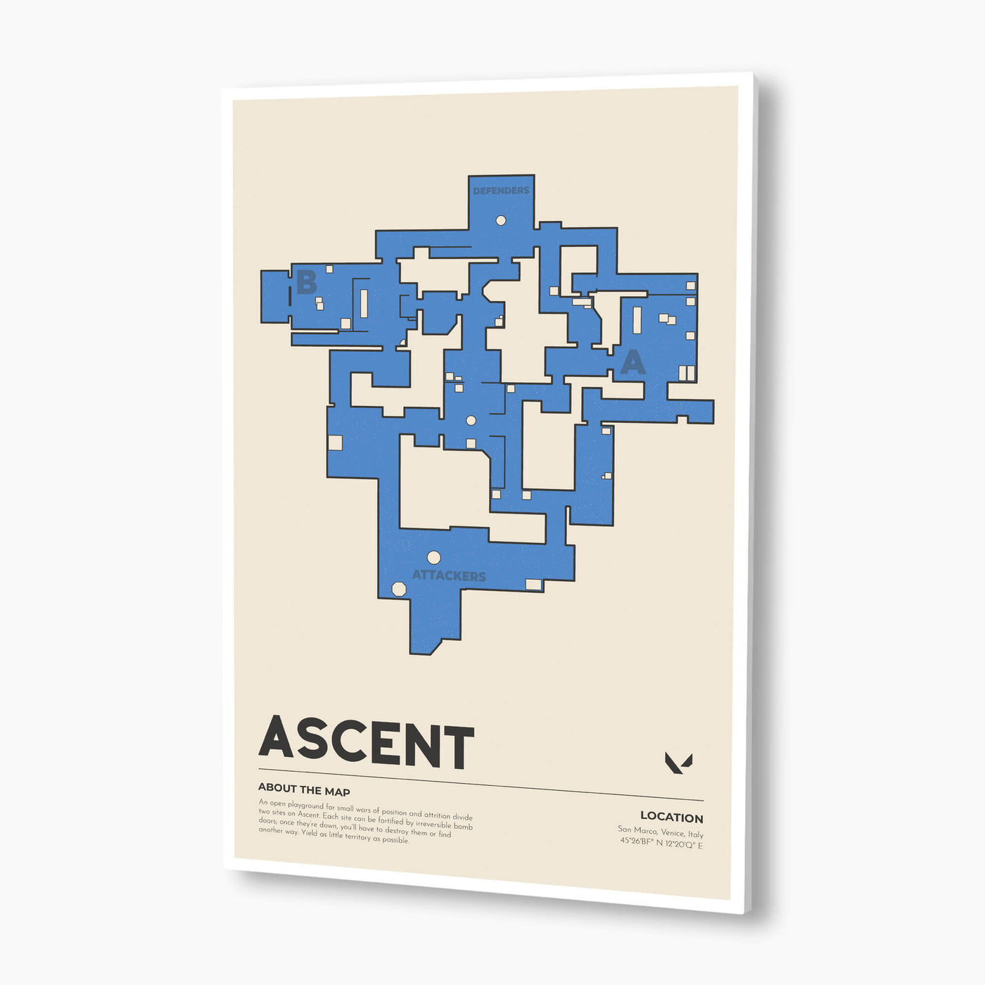 Valorant - Ascent Map Poster; Gaming Poster